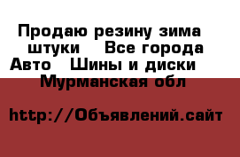 Продаю резину зима 2 штуки  - Все города Авто » Шины и диски   . Мурманская обл.